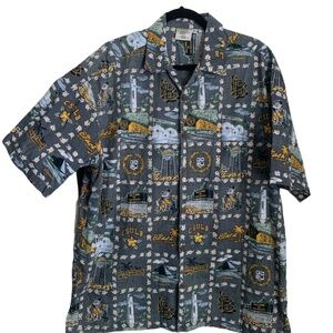 🌞 Cal State Long Beach Men's Shirt Sz XL Hoffman California Fabrics Button Down